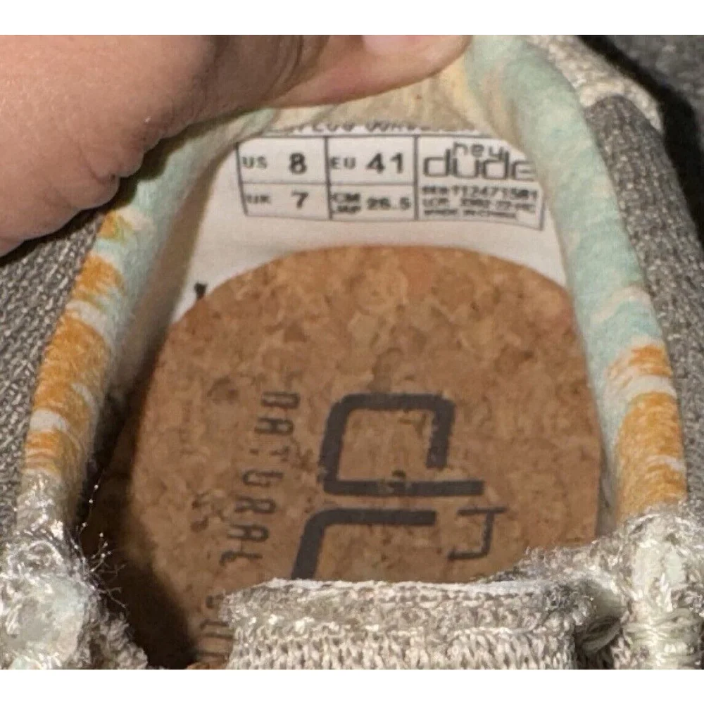 Hey Dude Wally Eco Sox Brown Mens Size 8 Athletic Shoes Loafers 112471581 - Picture 8 of 8